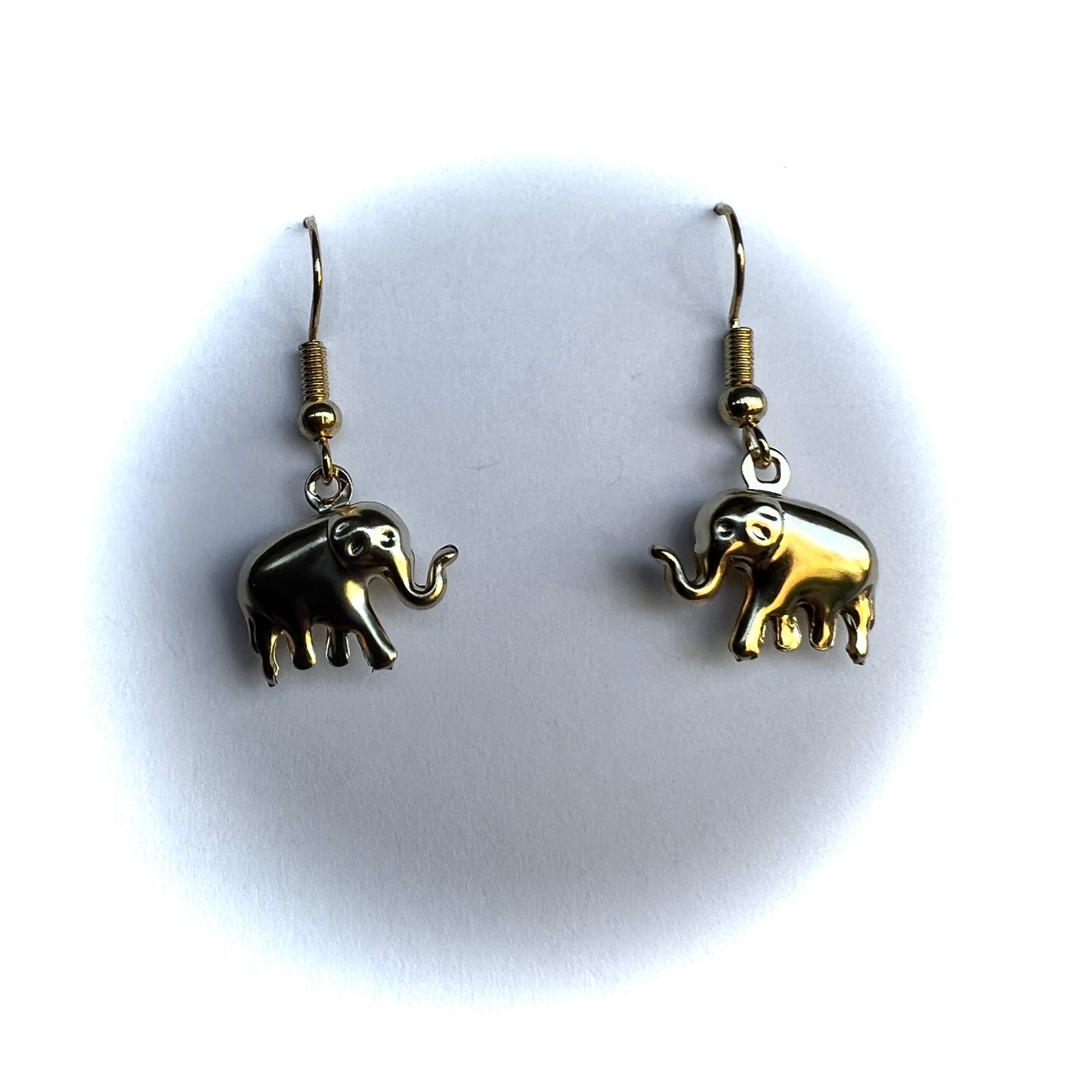 Little Gray Elephant Earrings